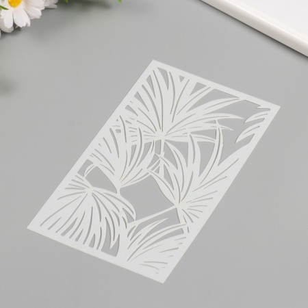Stencil background plastic "Fern" 12x20 cm-1