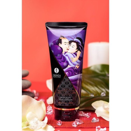 Shunga massage cream "Exotic fruits", edible, 200 ml-6