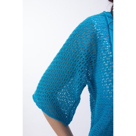 Cardigan female, size 44, blue color-2