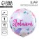 Shard foil circle 18 "Beloved", pink color