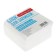 Paper block for Calligrata records, 9x9x5 cm, 65 g/m2, 90%, non -circular, white