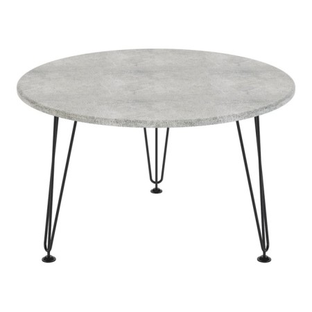 Journal table "Crete", 730 × 730 × 446 mm, color is light concrete color