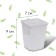Pot for seedlings, 250 ml, d = 7 cm, h = 8 cm, white