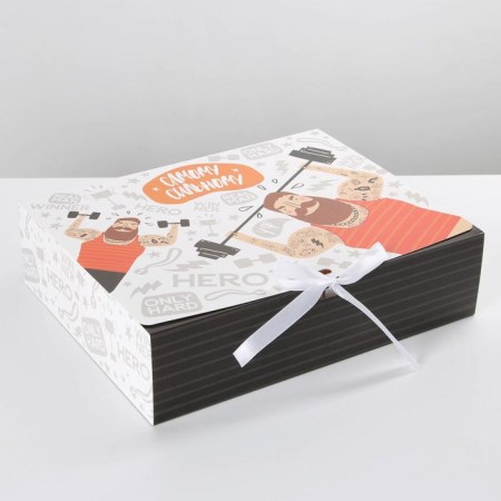 Gift folding box, packaging, “strongest”, 31 x 24.5 x 8 cm-1