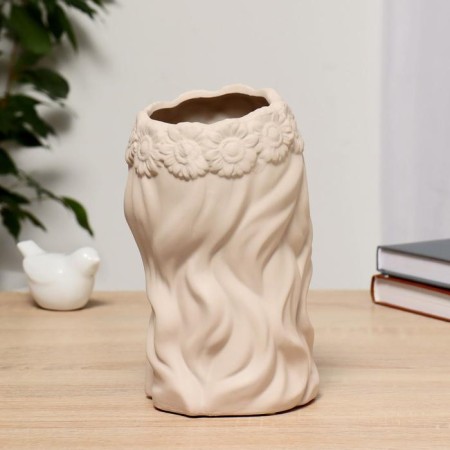 VAZ Coramics Table "Dreamer" D-8 cm, 11x11x20 cm, beige-1