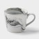 A set of ceramic mugs on a metal stand “Marble”, 6 objects: 390 ml, color gray color