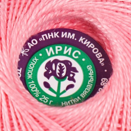 Knitting threads "Iris" 150m/25g 100% Mercerized cotton color 1006-3