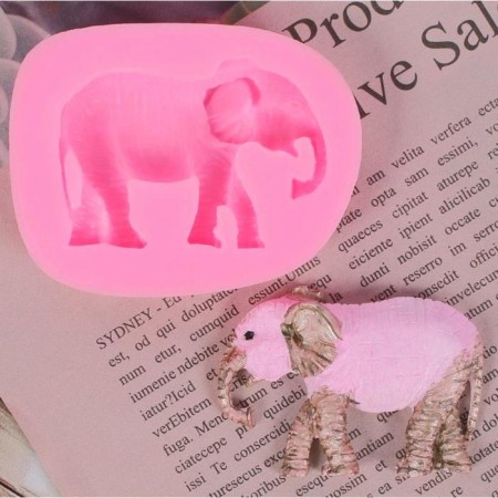 Mold Silicon "Indian Elephant" 1.2x6x4.8 cm-2