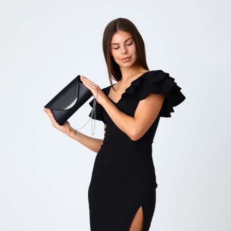 Female bag on a magnet, black color-5