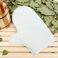 Mittens for the bath, white