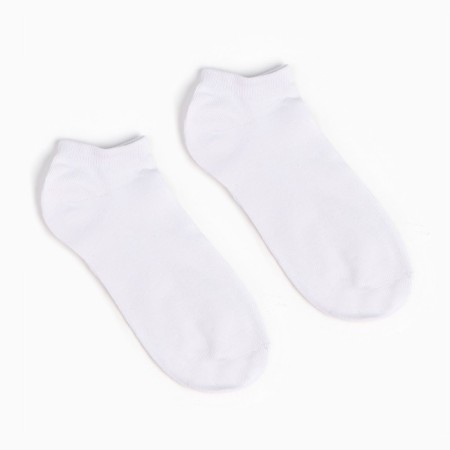A set of men's socks (3 pairs) shortened, white color, size 40-44-3