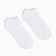 A set of men's socks (3 pairs) shortened, white color, size 40-44