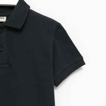 T -shirt (Polo) Children's Minaku: Basic Line Graphite Color, Height 98-7
