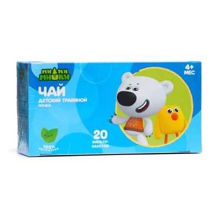 Children's herbal "night" without sugar, from 4 months, 20 filter packages of 1.5 g