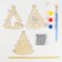 DIY tree pendant from wood for the New Year "Christmas tree", New Year's set for creativity