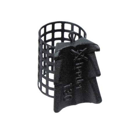 Metallic feeder X-Feeder ME Alligator M Perfo, Matt Black, 130 g, 45 ml-1