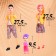 Set of dolls "Friendly Family", 3 pcs, mix