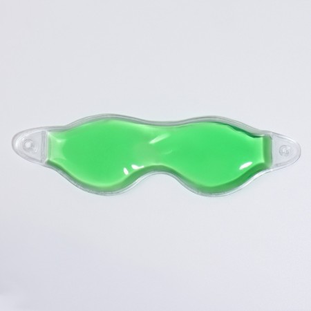 Gel mask for the eyes, 18.5 × 5 cm, green color-5