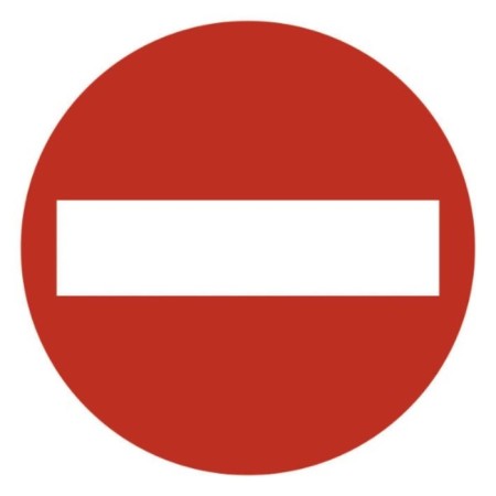 SkyWay sticker "Stop", GOST, diameter 151 mm