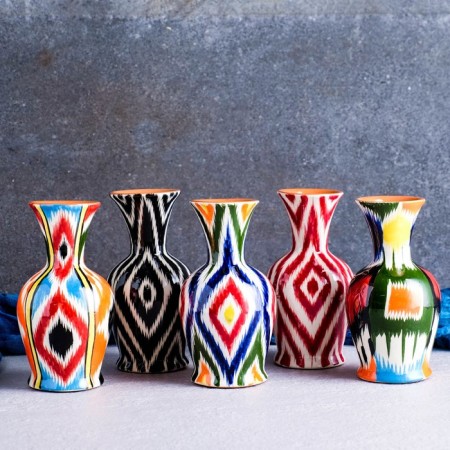 Ваза Риштанская Керамика "Атлас", 15 см, микс-3