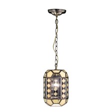 Suster Suset Chandelier, 1x75W E27, transparent/beige 17x17x40.5 cm