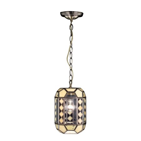 Suster Suset Chandelier, 1x75W E27, transparent/beige 17x17x40.5 cm