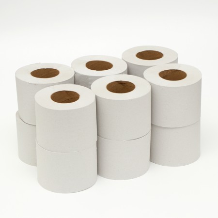 Toilet paper is gray, for the dispenser, 1 layer, 130 meters-1