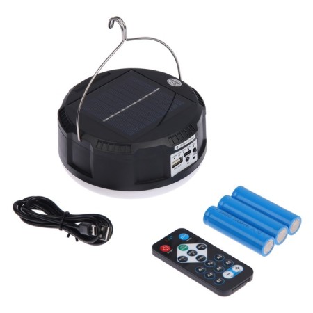 Garden lamp on the solar battery "Discoshar", 13 × 6 × 13 cm, 6 LED, remote control, glow RGBW-4