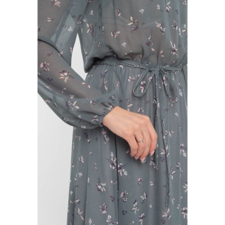 Women's dress, size 50, gray color-8