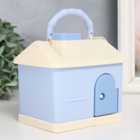 Piggy bank Plastic "House in delicate colors" mix 14x10x13 cm-6