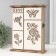 Keywood tree 6 hooks "rose and butterfly" 6.2x19.5x25.2 cm