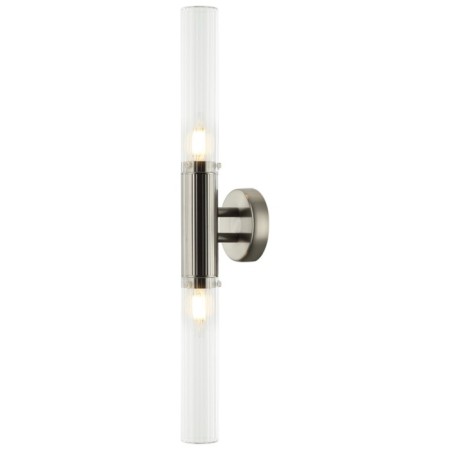Wall lamp SATORI 2XE14 40W, size 10x5x58 cm, Nickel color