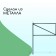 Decorative fence, 45 × 335 cm, 5 sections, metal, green, "triangle"
