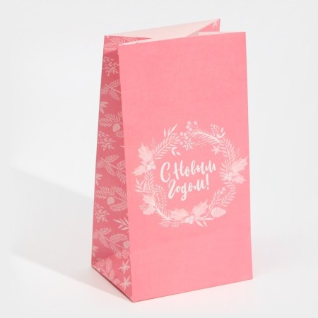 Packet without handles "Pink", 10 x 19.3 x 7 cm, New Year-3