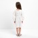 Children's dress with long sleeve KAFTAN "Muslin", size 28 (86 -92 cm) White color