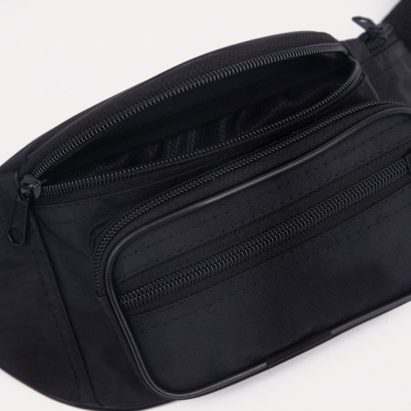 Lightning waist bag, 3 pockets, black color-2