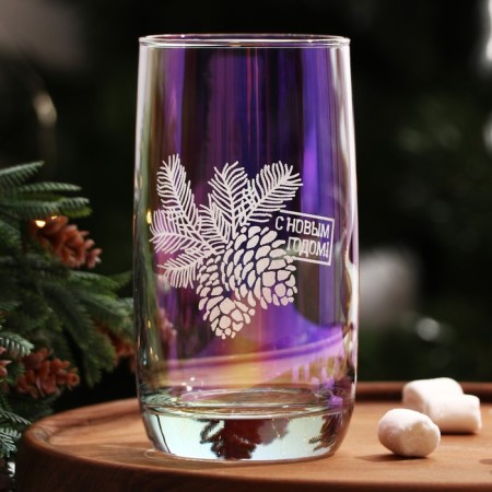 New Year! New Year's glass glass "cones", 330 ml-1