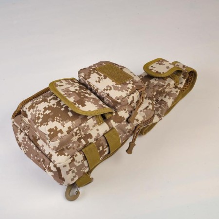 Tourist backpack "Adventure" male, nylon, camouflage mix-8