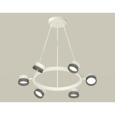 A set of suspended rotary lamp with composite crystal Ambrella Light, Traditional Diy, XB9191250, 6XGX53, color white sand, tinted
