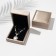 Case for the pendant "Quadro" classic, 7.4 × 8.5, the color of coffee silver