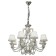 Valencia chandelier, size 80x140x80 cm, 320W 8xe14 IP 20
