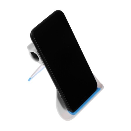 Luazon phone stand, folding, reinforced, adjustable height, white/blue-5