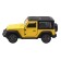 Inertial Funky Toys, Die-Cast, with a black roof, opening doors, 1:32, yellow color