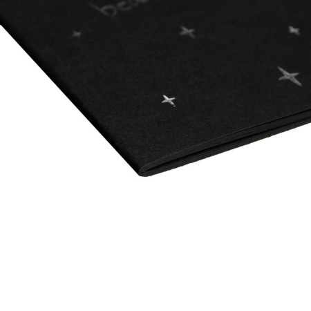 A5 sketchbook, 30 black sheets, "Star Night", density 70 gr., Mix-5