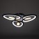 Chandelier 1094/3bk LED 48W 3000-6000k Dimmer black 50x50 cm Bayerlux