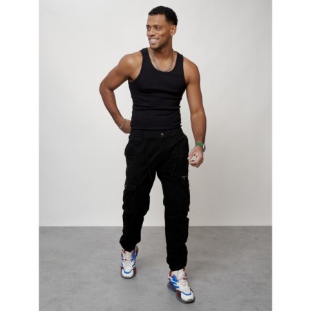 Cargo jeans, size 44-46, black color-10