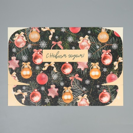 Folding box "Christmas balls", 31 x 24.5 x 9 cm, New Year-4
