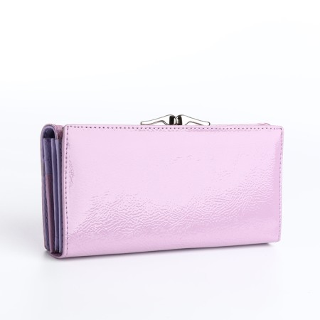Women's wallet on magnet, purple color-1
