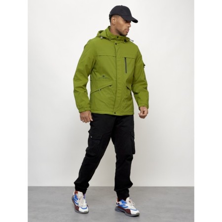 Sports male jacket, size 54, green color-8