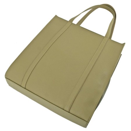 Women's bag B2823-02140, green color, genuine leather, 36x7x40 cm-1